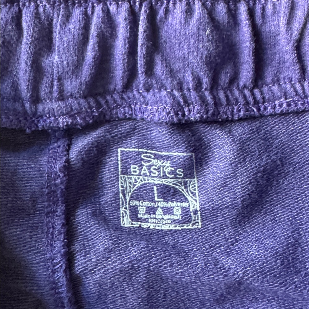 Purple Sexy Basics Capri Pants - Picture 3 of 4
